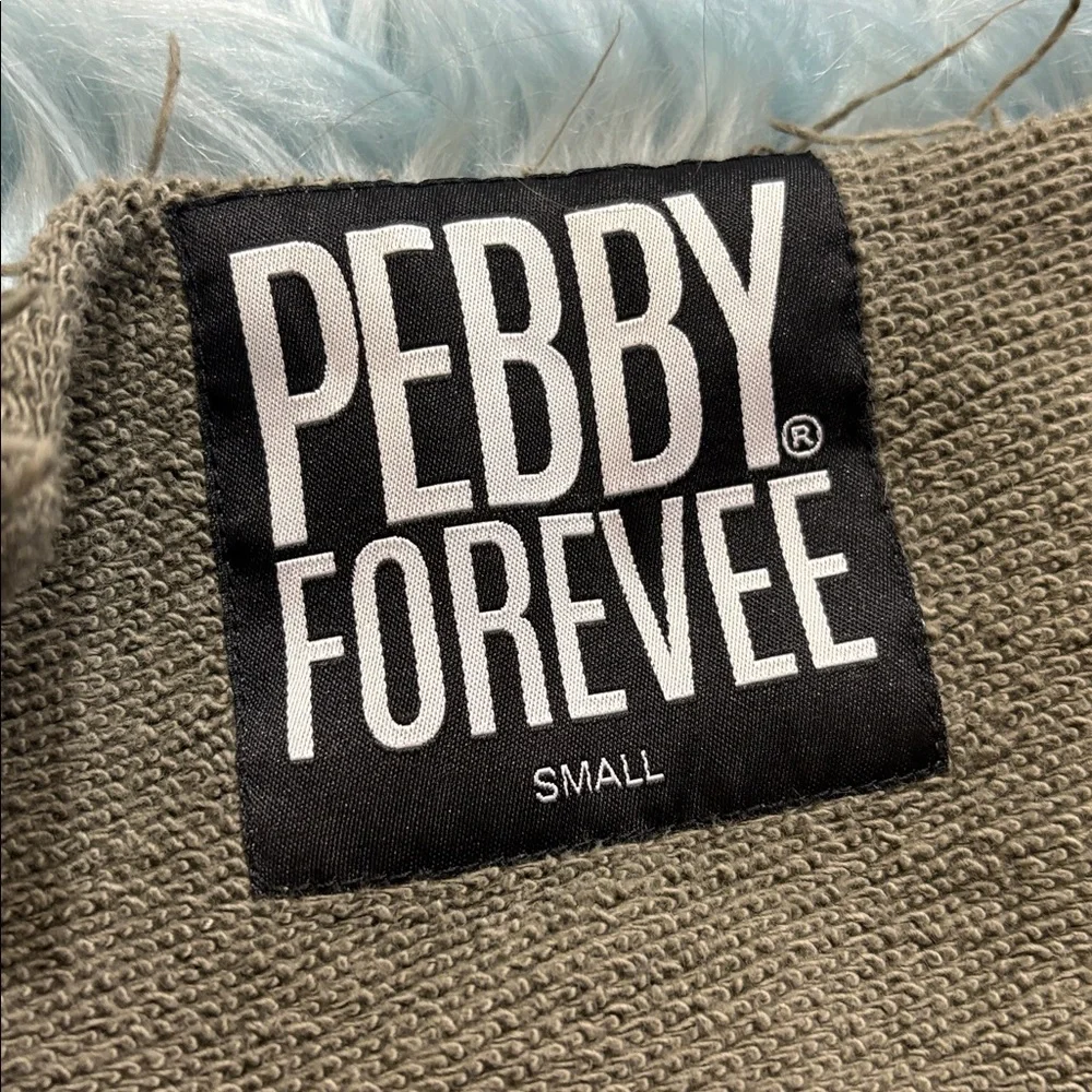 Pebby Olive Green Women's Sweatshirt - Picture 6 of 7